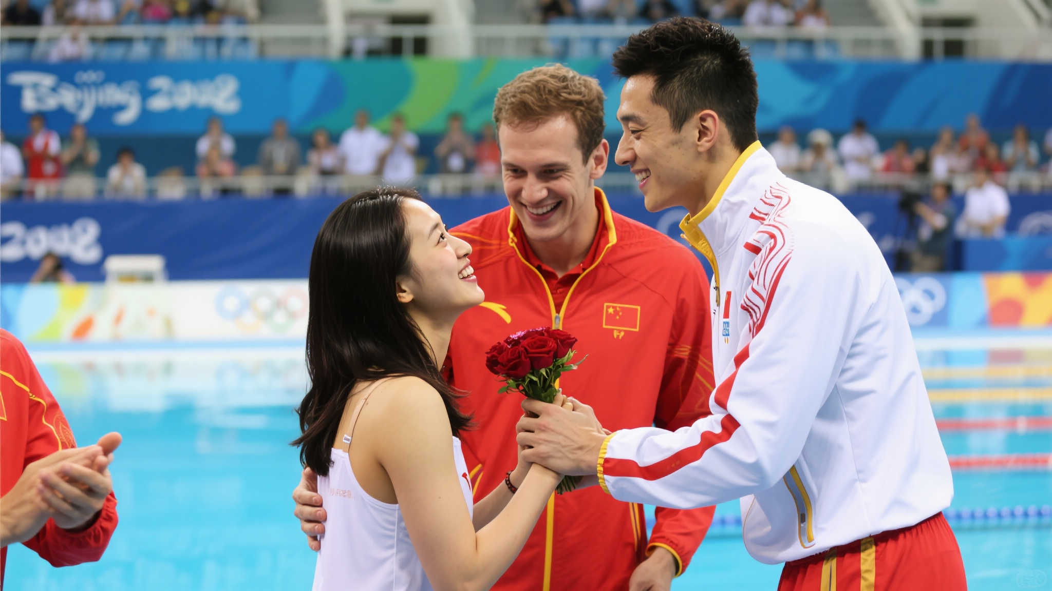 里约奥运赛场浪漫一幕:秦凯向何姿求婚,泪洒全场 里约奥运赛场浪漫一幕:秦凯向何姿求婚,泪洒全场